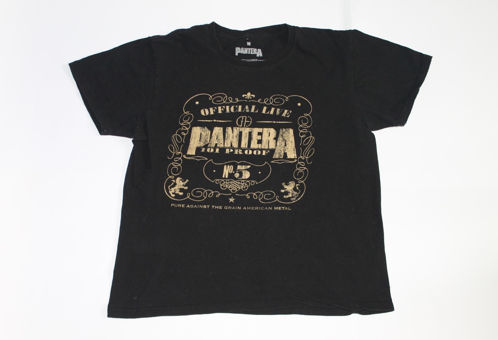 2013 Pantera Shirt Official Live: 101 Proof Glam Metal Band Men’s Tee Medium