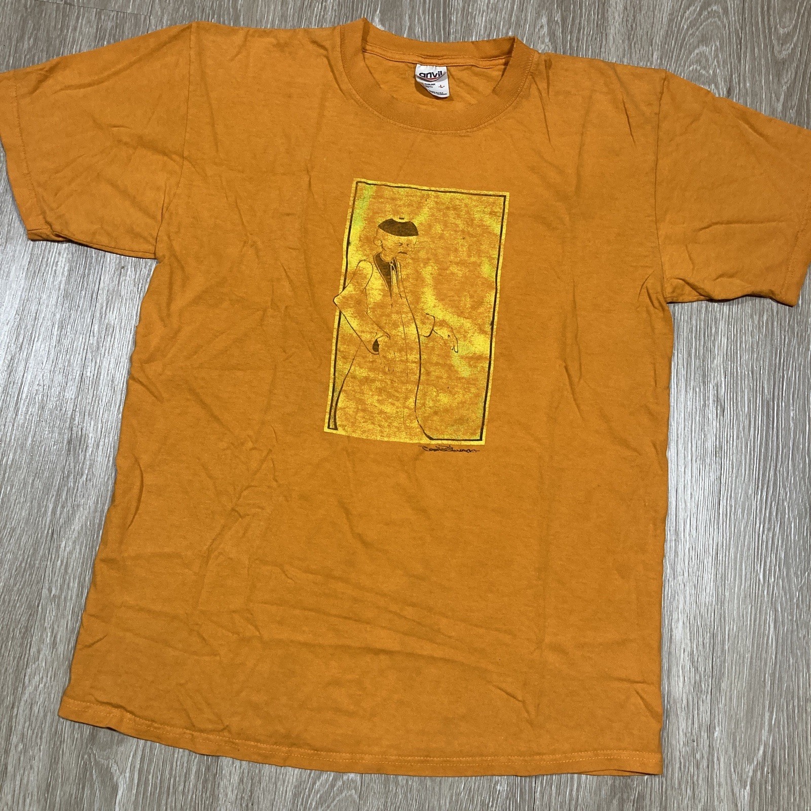 Chinese Painting Shirt L Vintage 90s 00s Y2k China Culture Traditional Tee gallery