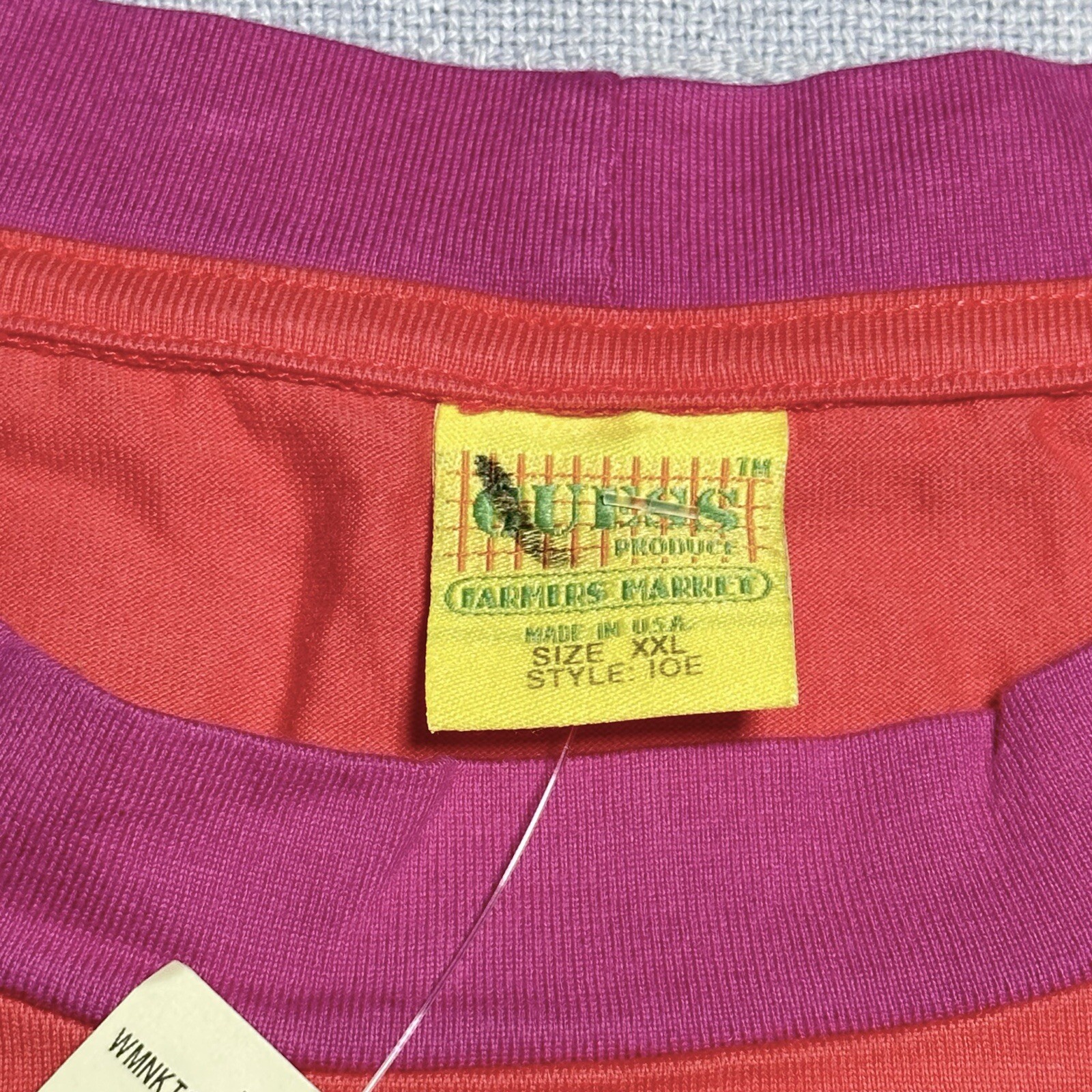 NEW GUESS Jeans USA Sean Wotherspoon Farmers Market Colorblock T-Shirt 2XL NWT gallery