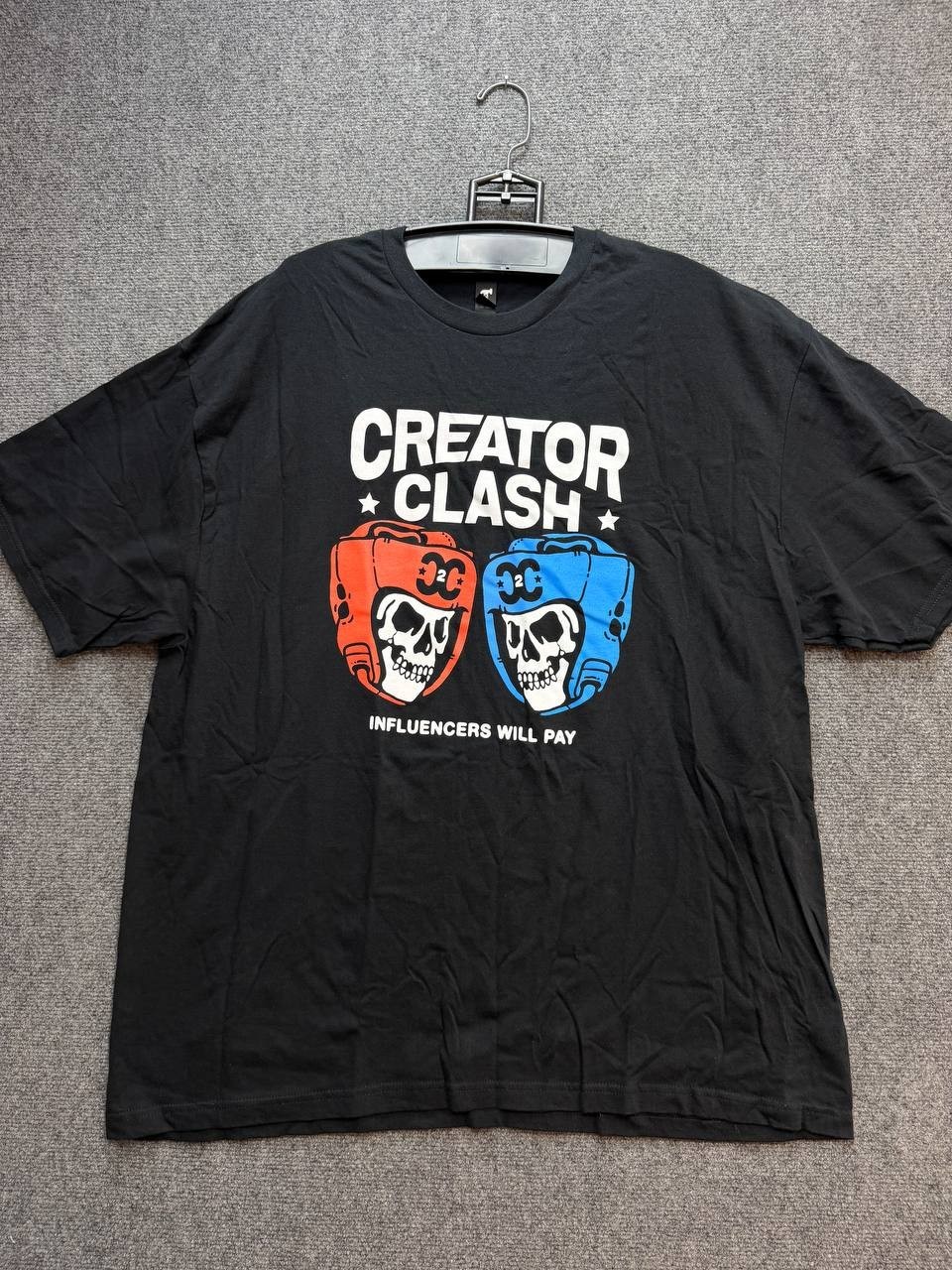 Gildan Hammer Creator Clash Skull Graphic T-Shirt Black Men’s 3XL