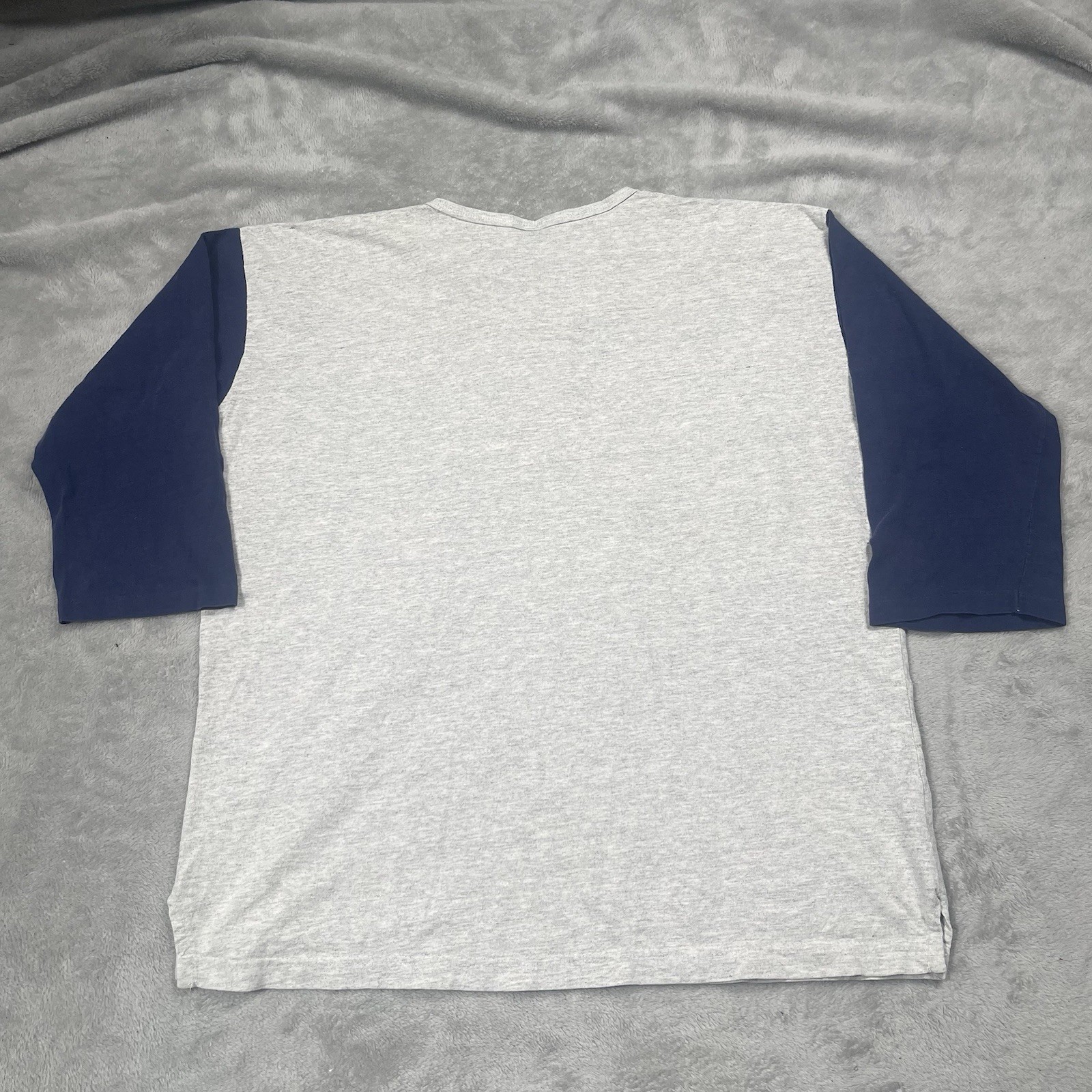 VTG 80's Alfred State College Henley Tee Mens L Raglan Artex Single Stitch NY gallery