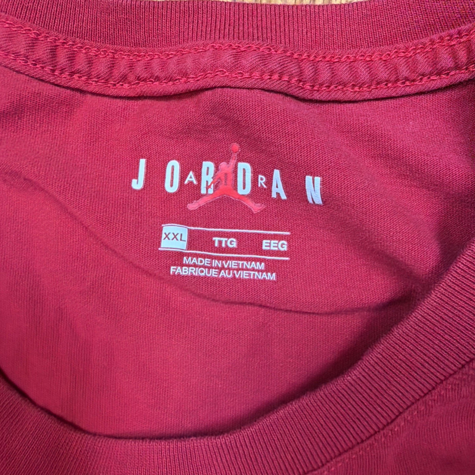 Nike Air Jordan Graphic T Shirt Mens 2XL XXL Red Jump Man Basketball 100% Cotton gallery