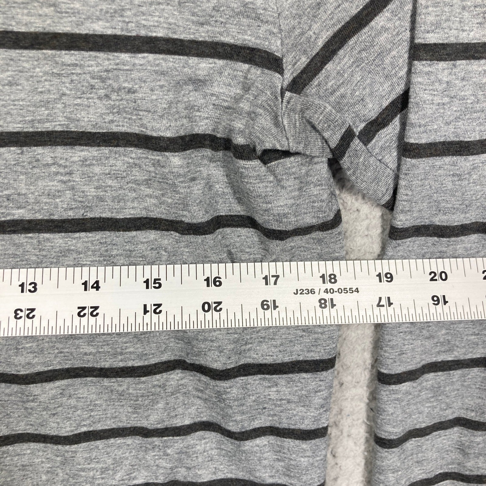 Patagonia Henley Shirt Mens Medium Grey Striped Organic Cotton Long Sleeve gallery