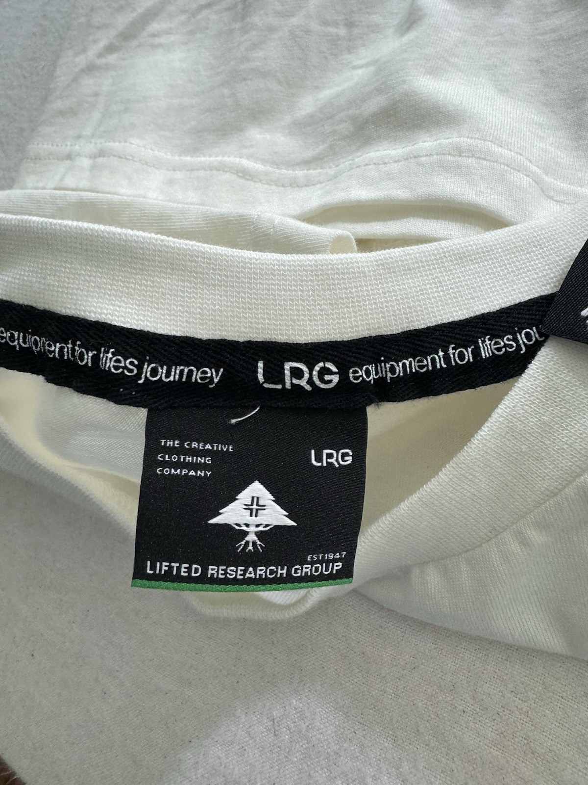 LRG T-Shirt Mens Medium Short Sleeve Graphic Front White Cotton New gallery