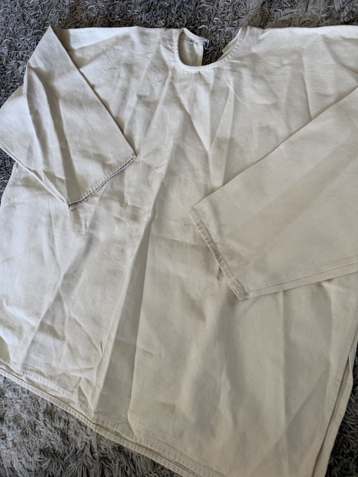 Los Angeles Apparel Kanye West Sunday Service Pastor Tee Poncho Sample in Cream gallery