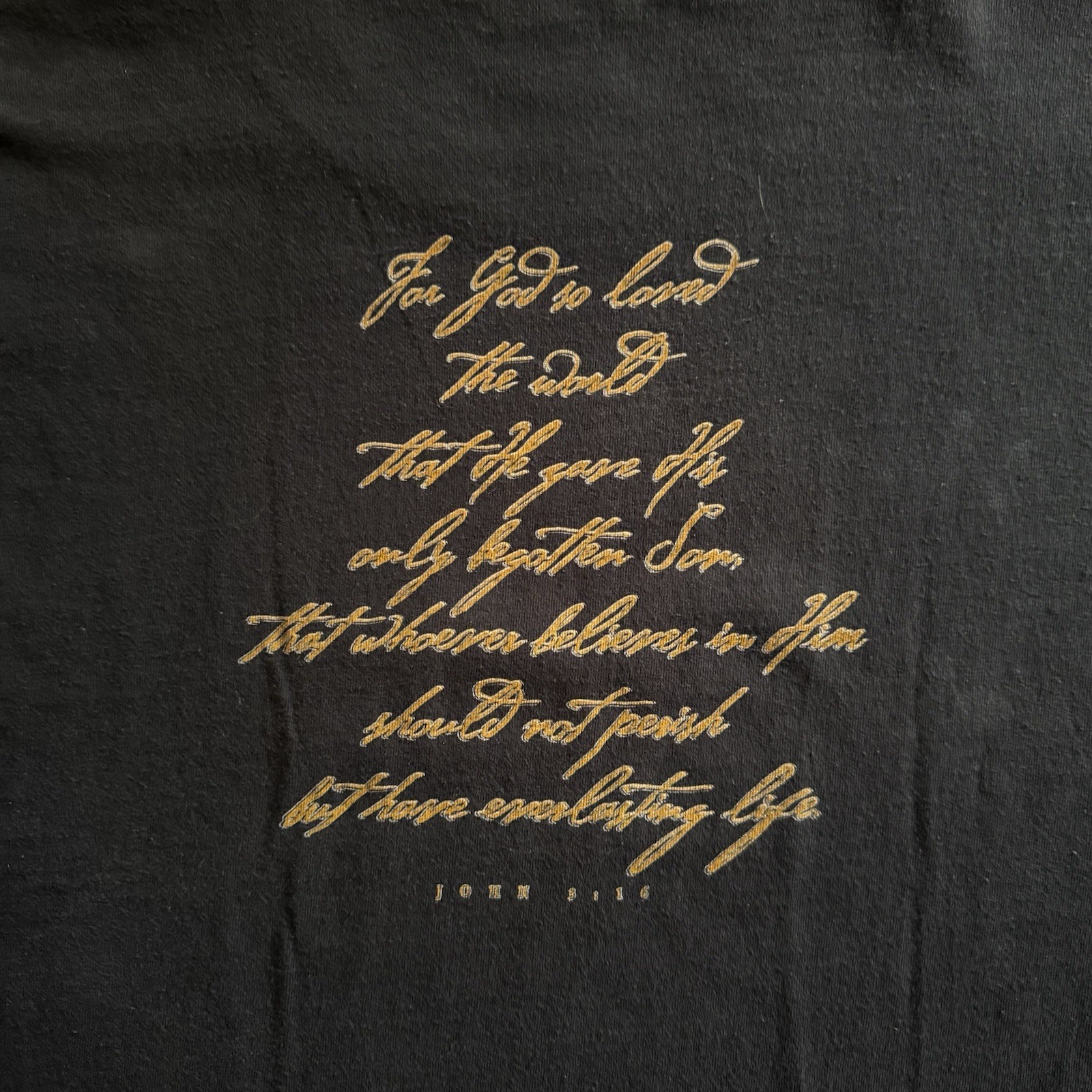 Vintage Living Epistles Public Display Jesus Black Mens XL Shirt USA Lightning gallery