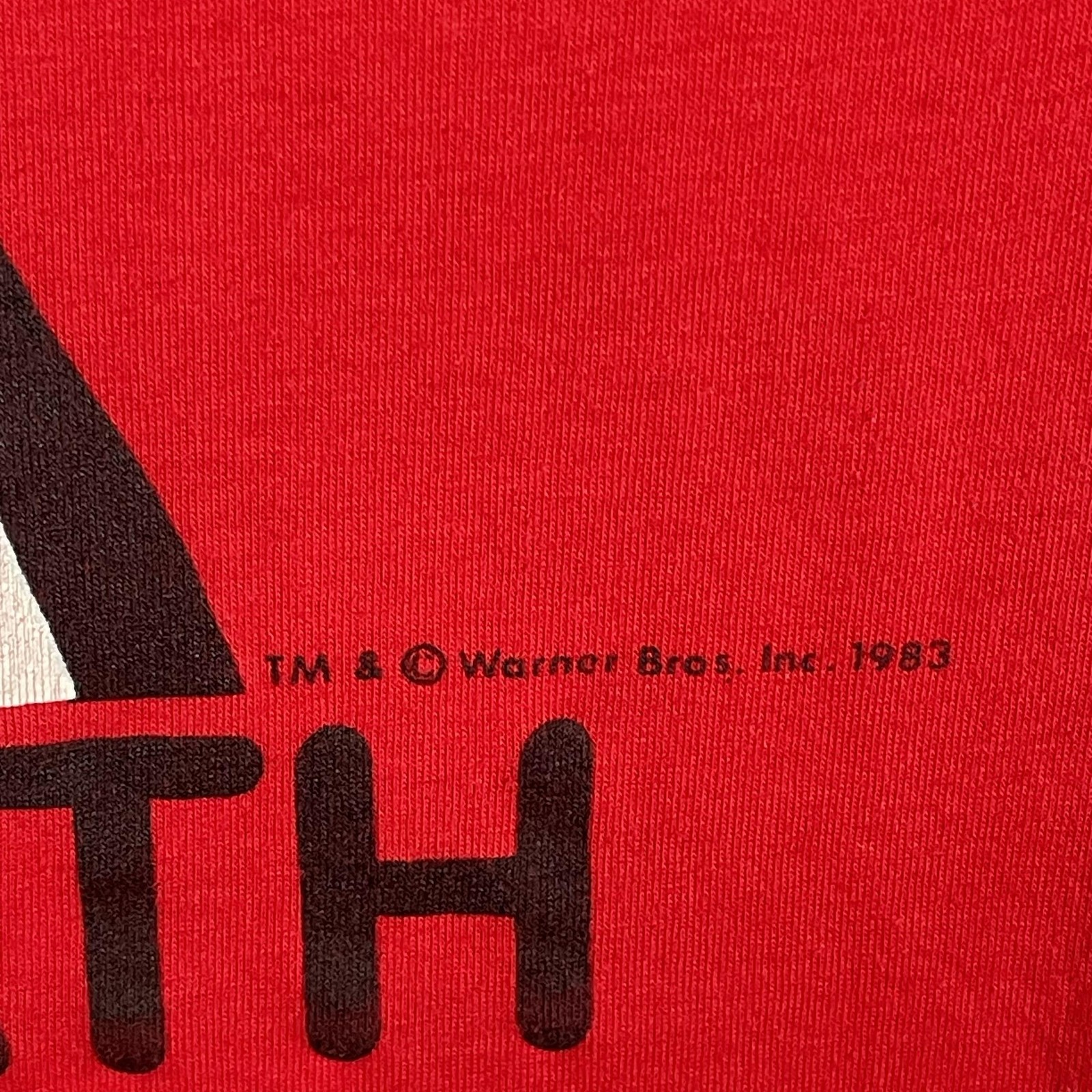 Vintage Artex Shirt Mens Large Red Sylvester Looney Tunes Dallath Tank USA 1983 gallery