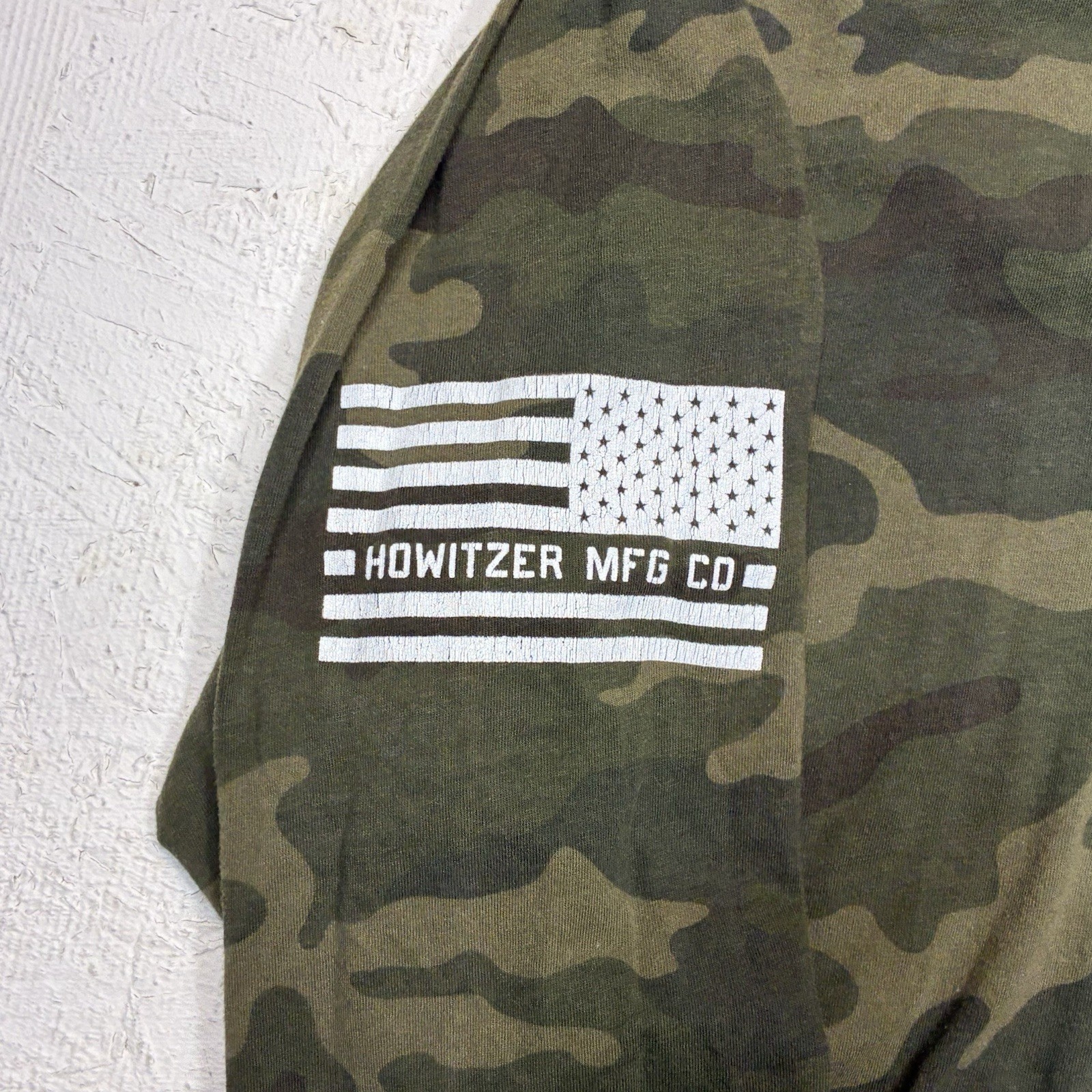 Howitzer Patriot MFG Mens LS Green Camo Shirt Give Me Liberty XXL USA Tactical gallery