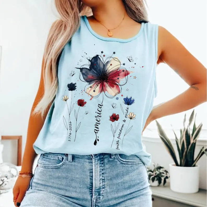 Comfort USA 250th Anniversary Tank Top Patriotic gallery