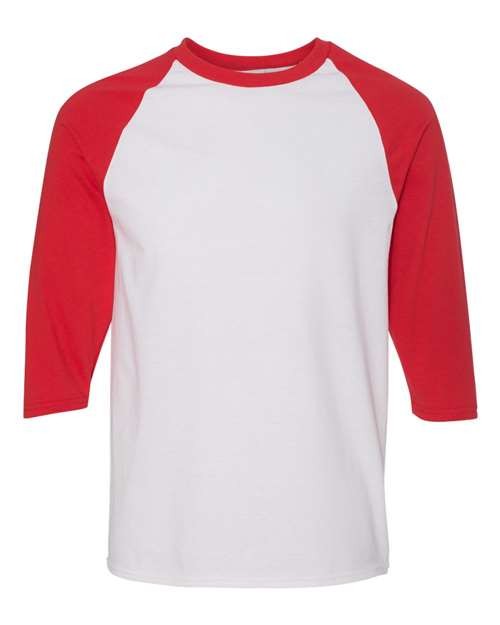 Gildan 5700 Unisex Heavy Cotton Raglan Three-Quarter Sleeve T-Shirt gallery
