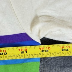 M&Ms Sz L Mars Candy Ringer T-shirt Pride Month Rainbow Retro Style Colorful