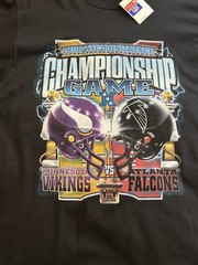NWT Pro Player Vintage 1998 NFC Championship Game Vikings Vs. Falcons Men’s L