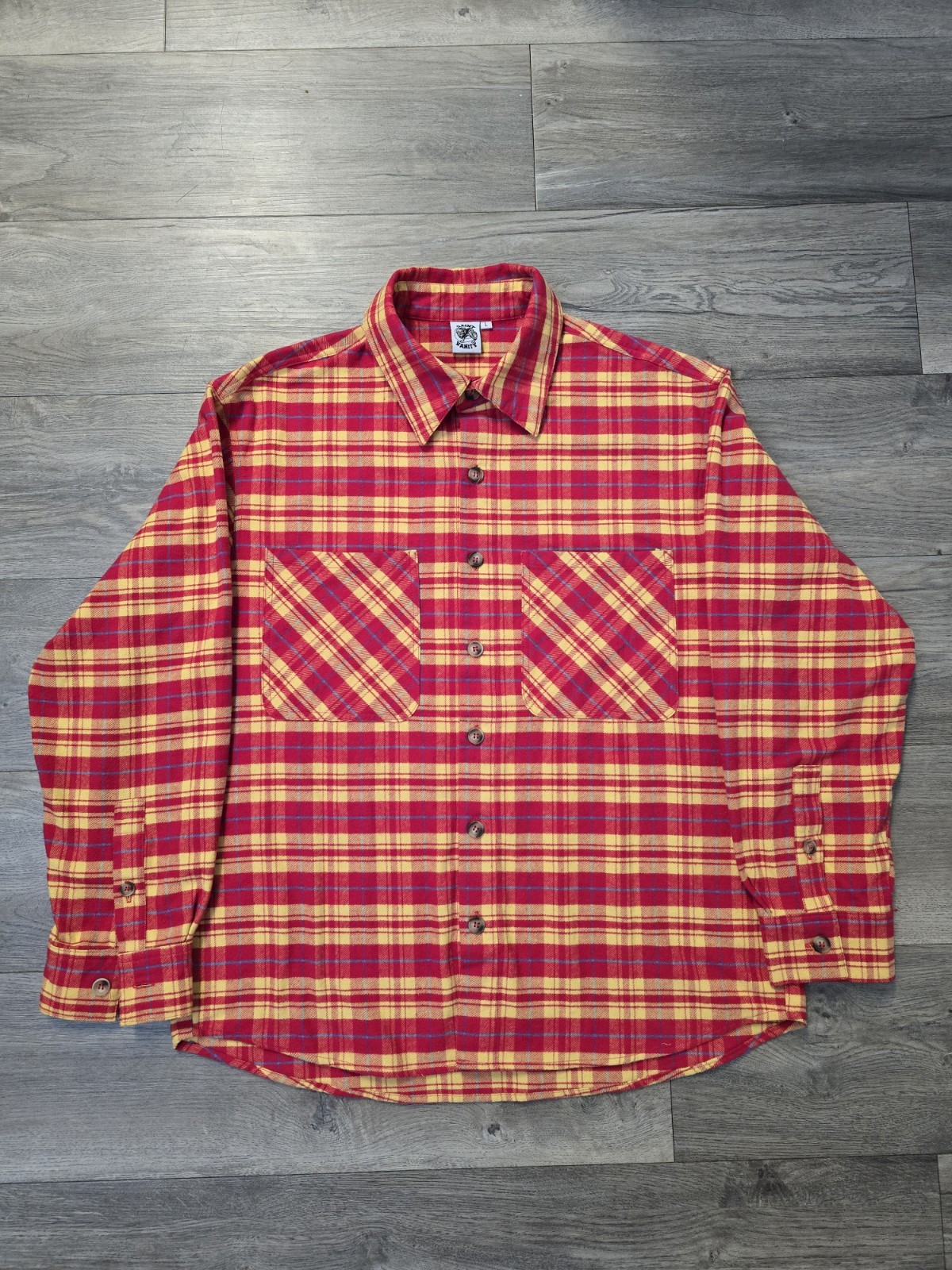 Saint Vanity Flannel Red/Yellow gallery