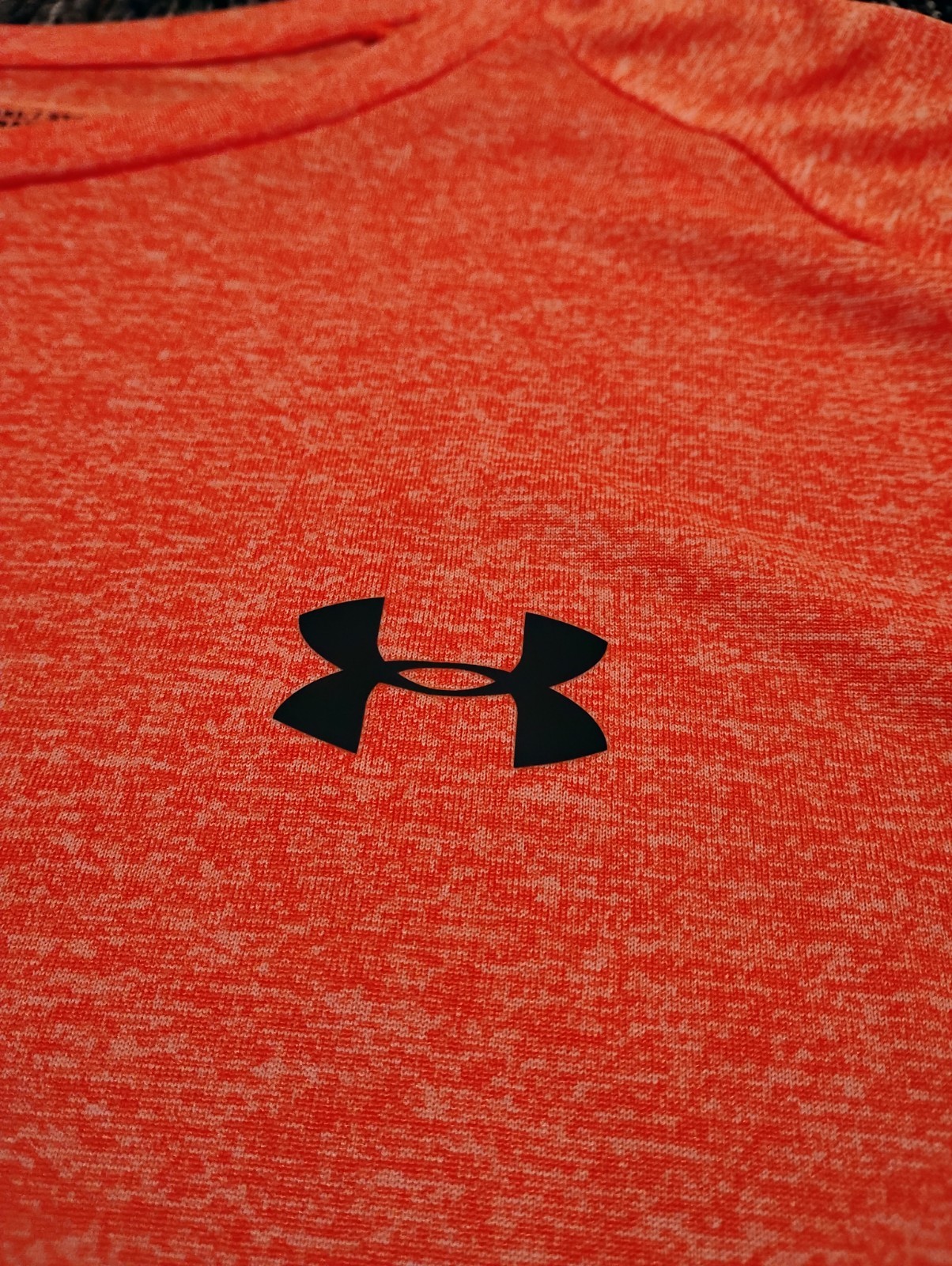 Under Armour The Tech Tee Shirt Orange Heathered Men's 3XL Tall Short Sleeve gallery