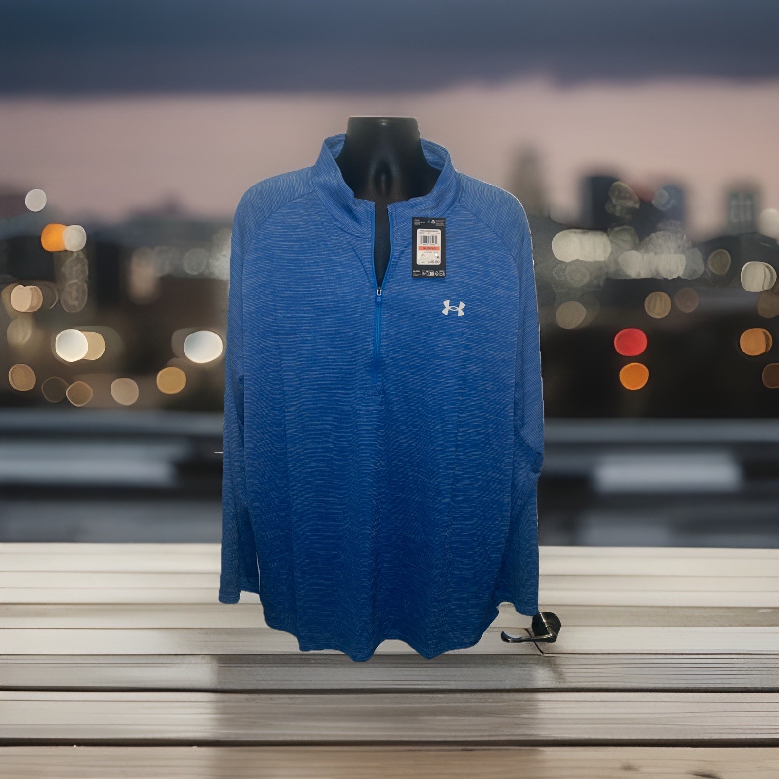 NWT Under Armour 1/4 Zip Men's Tech Tee Long Sleeve Size 3XL — FREE SHIPPING gallery