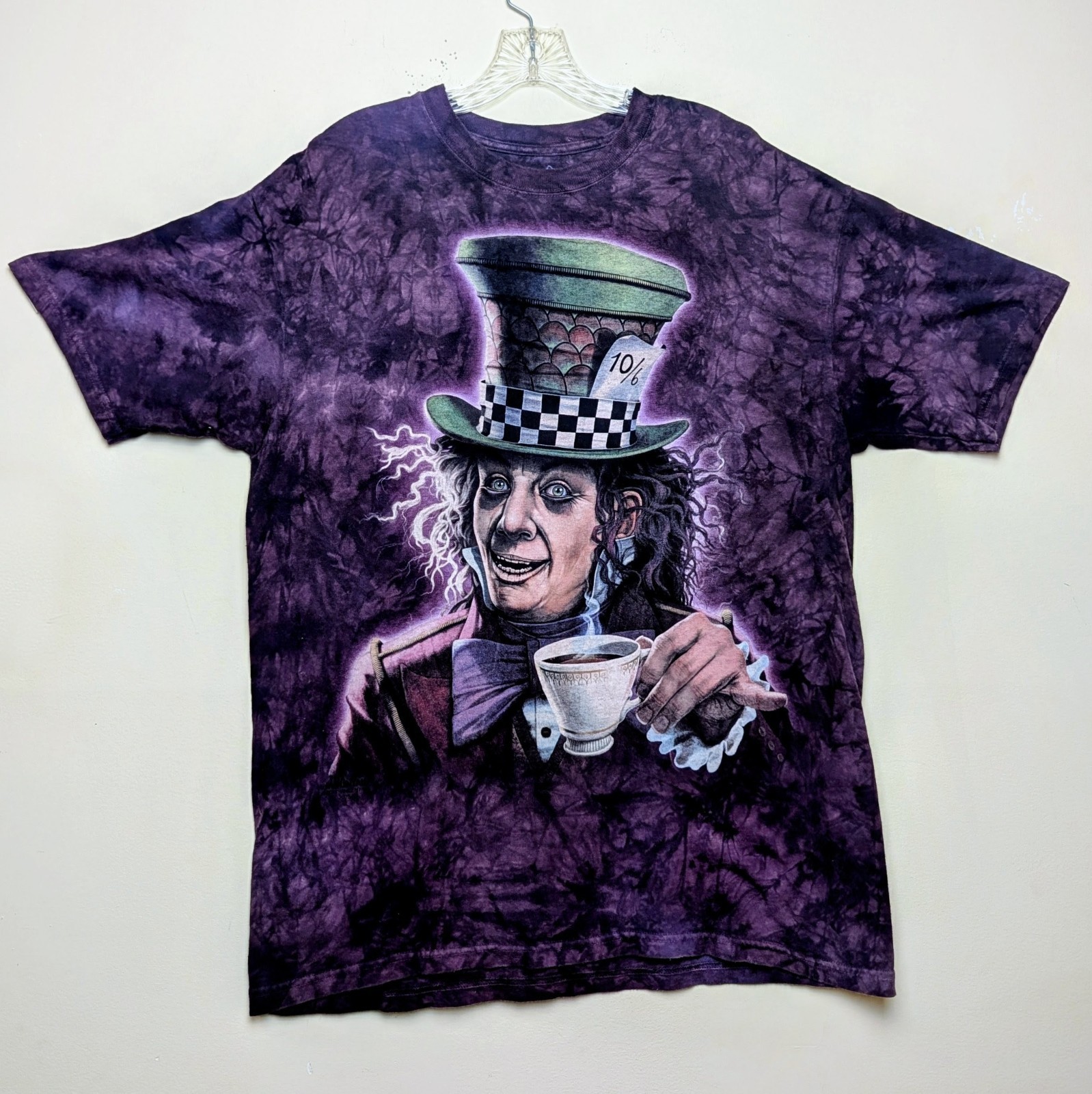 The Mountain MAD HATTER Alice In Wonderland Tie Dye Shirt Size Large