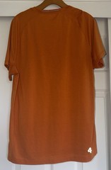 Fourlaps Shirt Men’s Large Orange Short Sleeve Casual Active 7% Wool