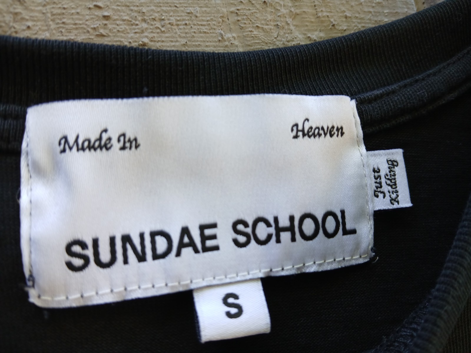 Sundae School Pocket Tee Shirt Small Black Heavyweight Stash Boxy Streetwear gallery