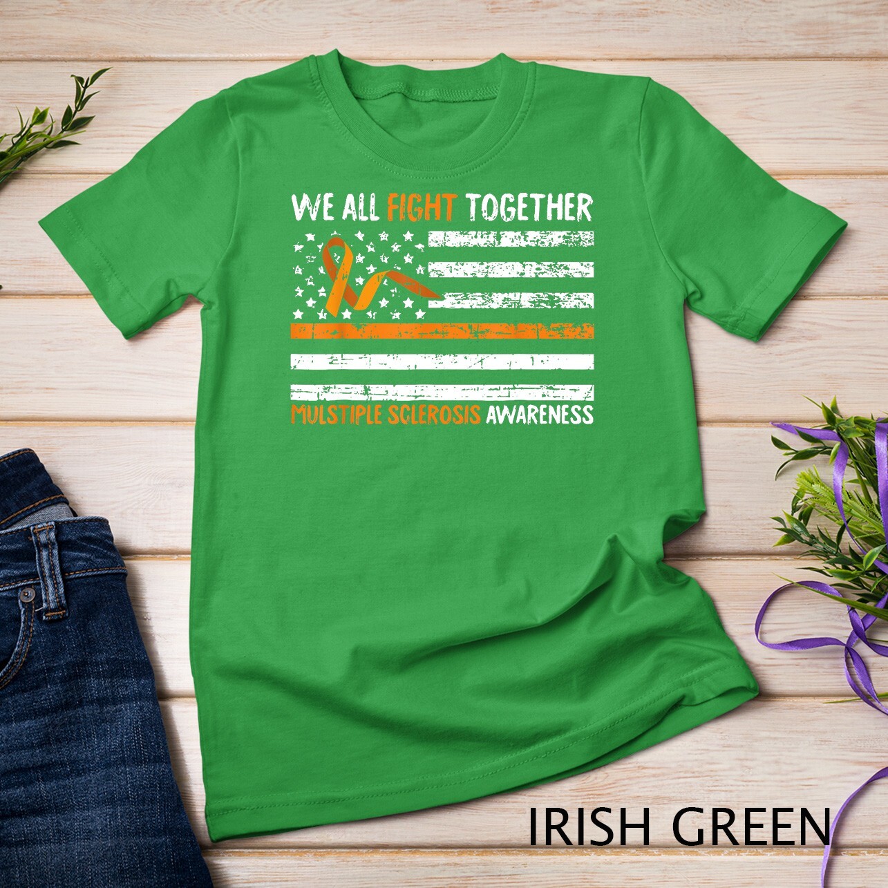 We All Fight Together Multiple Sclerosis Awareness MS Gifts Unisex T-shirt gallery
