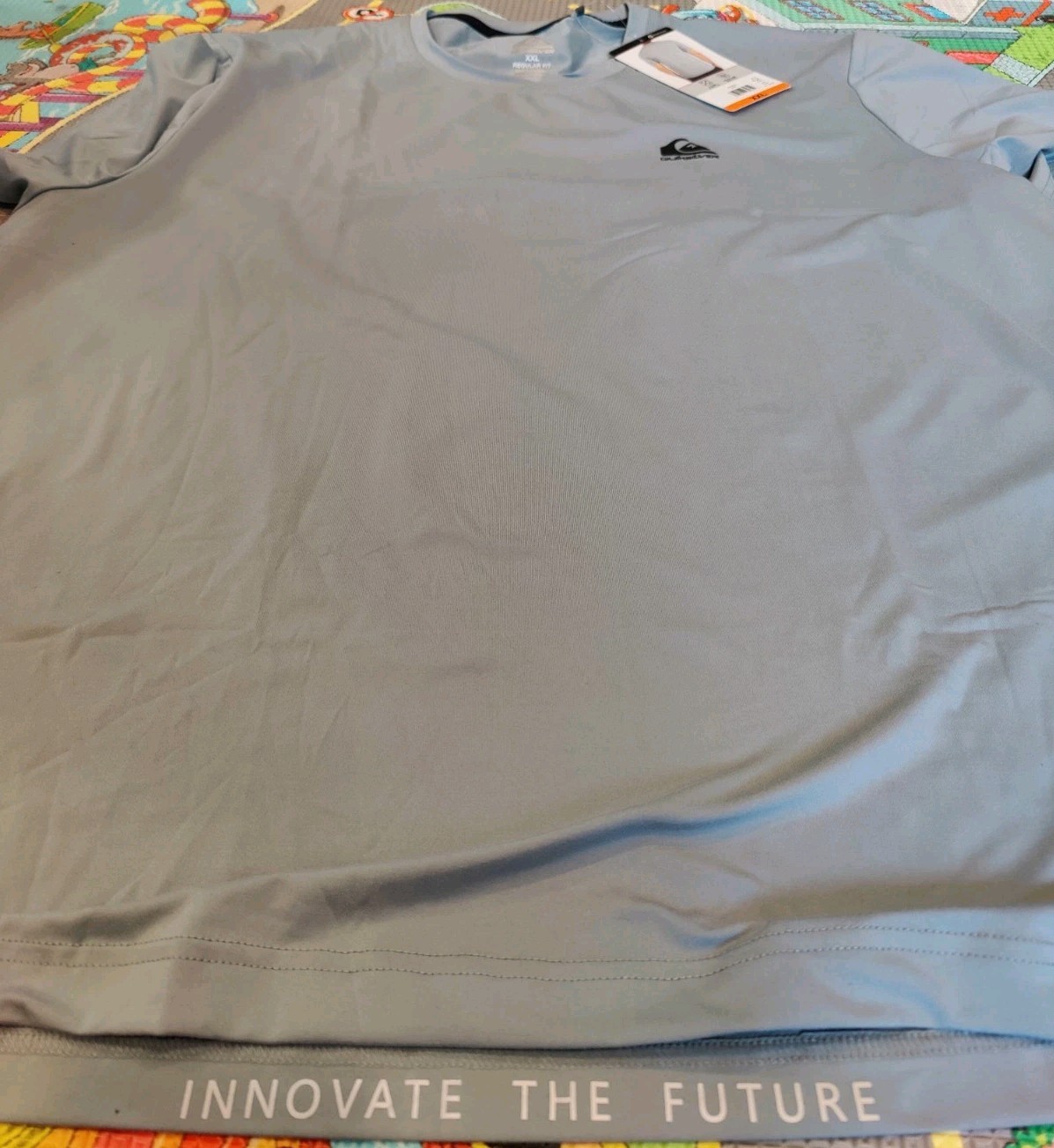 Quicksilver Quick Dry Gray Tee T-Shirt gallery