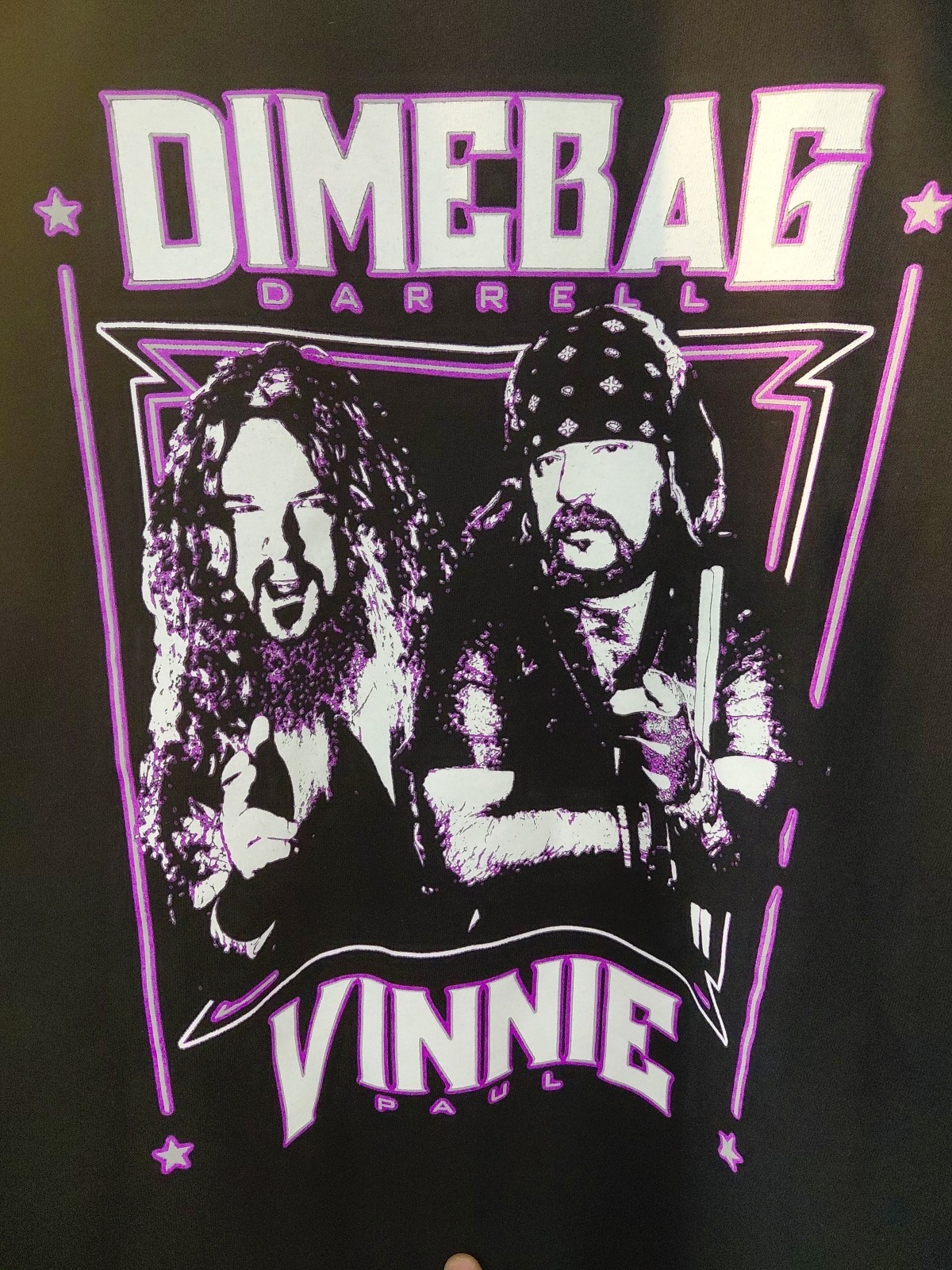 Abbott Brothers Vinnie Paul Dimebag Darrell Pantera Mens Black Shirt New LARGE gallery