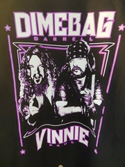 Abbott Brothers Vinnie Paul Dimebag Darrell Pantera Mens Black Shirt New LARGE