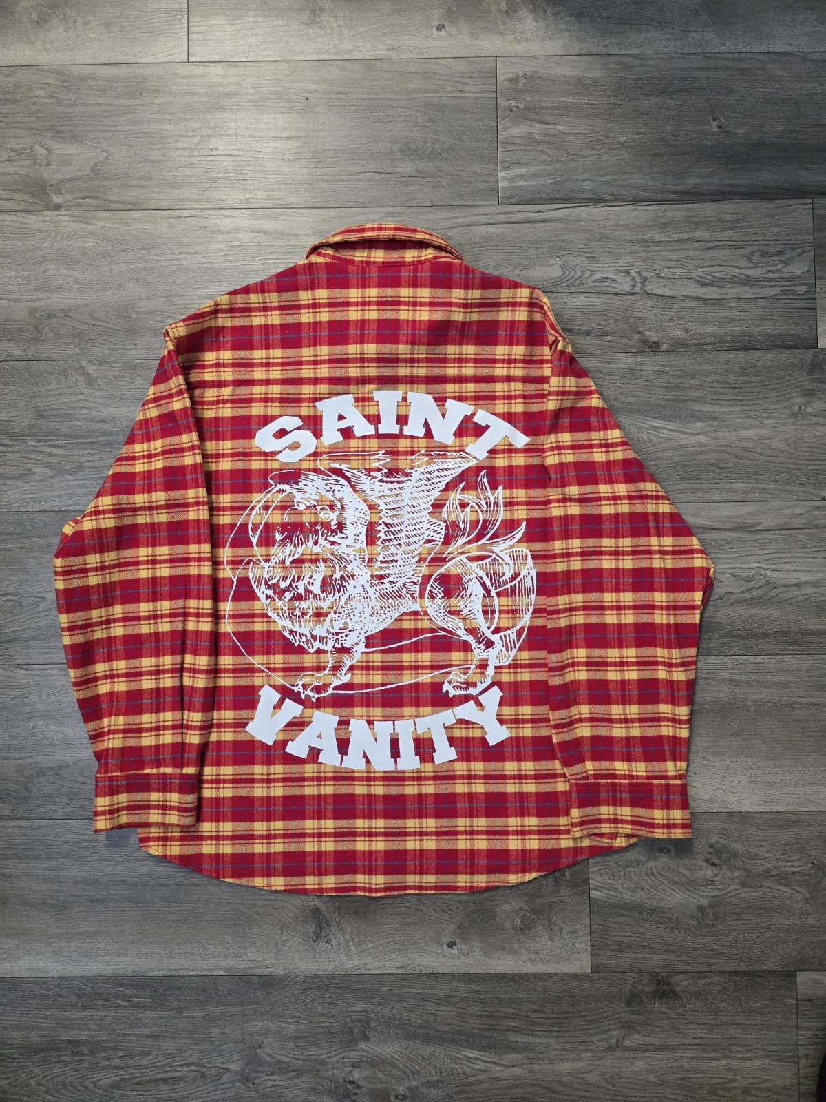 Saint Vanity Flannel Red/Yellow gallery