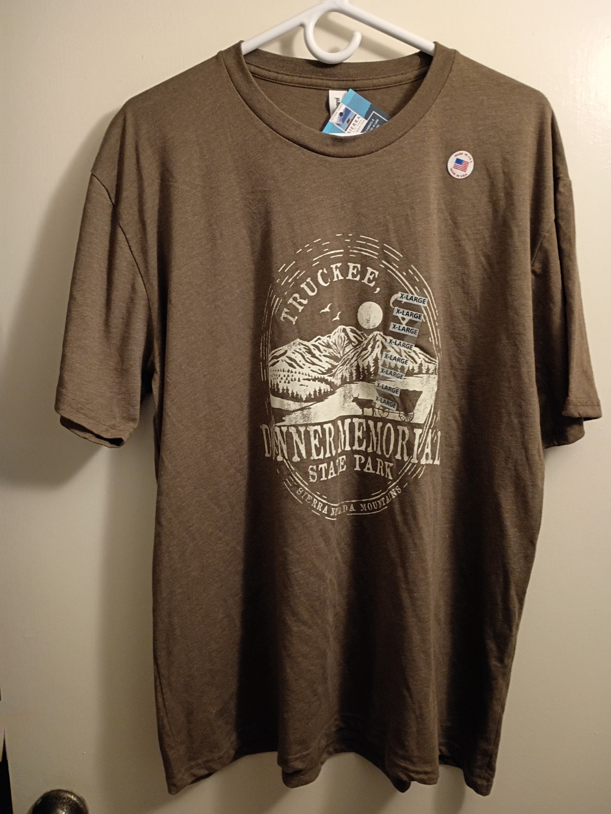 Men’s Tshirt With Donner, Green Color Memorial Emblem. Size XL