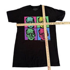 Universal Monsters Mens S Frankenstein Graphic Tee Black Horror T Shirt Colorful