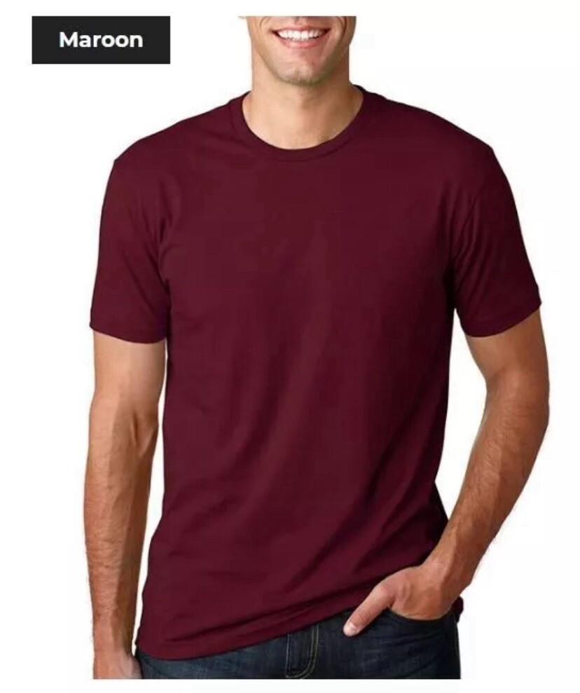 Next Level Apparel Unisex Cotton Plain Crew Neck Short Sleeve T-Shirt 3600 Med. gallery
