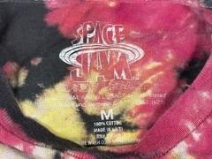Space Jam T Shirt Men Medium Black Tie Dye Tune Squad Looney Tunes 90s Movie