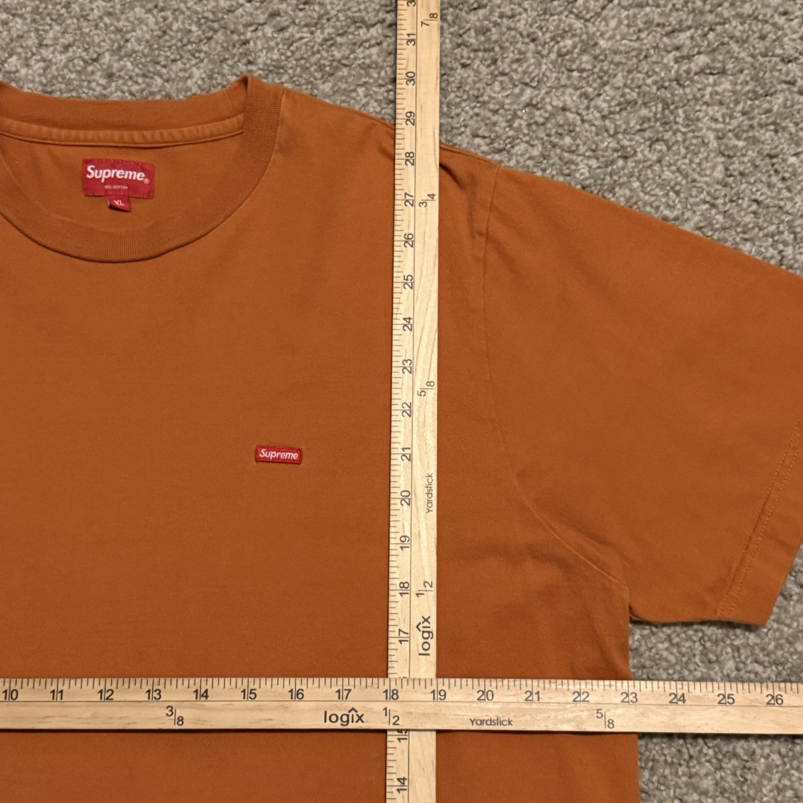 SUPREME Small Box Logo T Shirt Size XL orange gallery