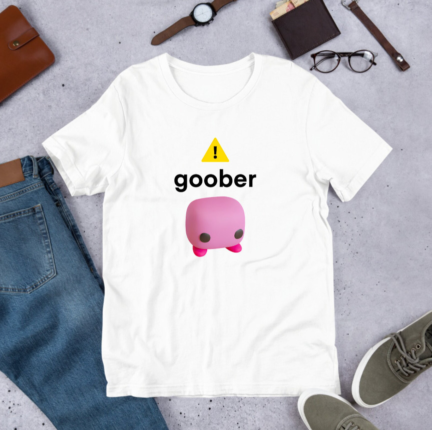 Goober Funny Meme Shirt Ironic Weirdcore Oddly Specific Unhinged Cursed Tee gallery