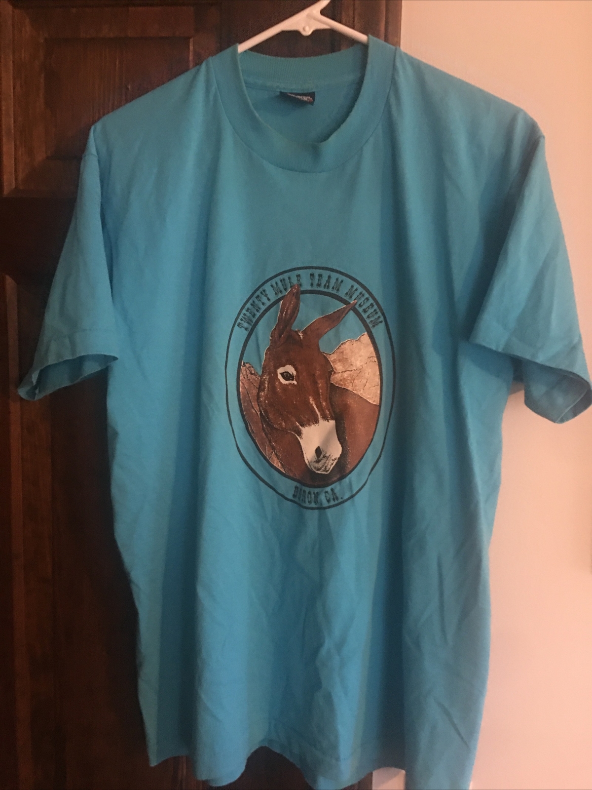 Rare Vintage 20 Twenty Mule Team Museum Tee Shirt L Boron, CA