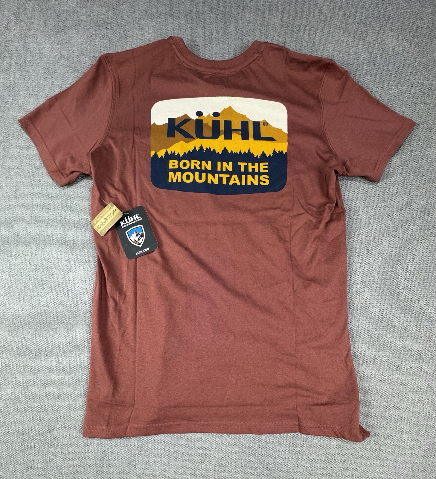 Kuhl Shirt Mens Medium Rust Organic Cotton Brown Hiking Trek New gallery