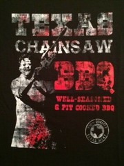 Texas Chainsaw Massacre Leatherface BBQ Black T-shirt NEW Licensed Funny