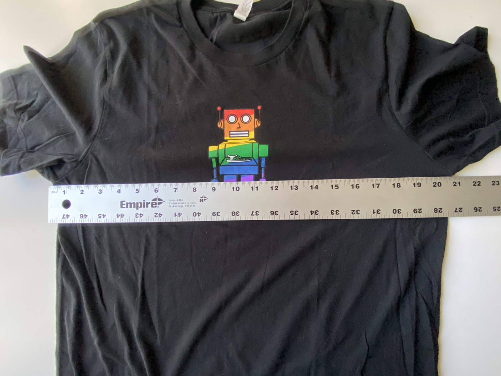 Keen Rainbow Pride Black Shirt M Robot LGBTQ Uneek Sandals gallery