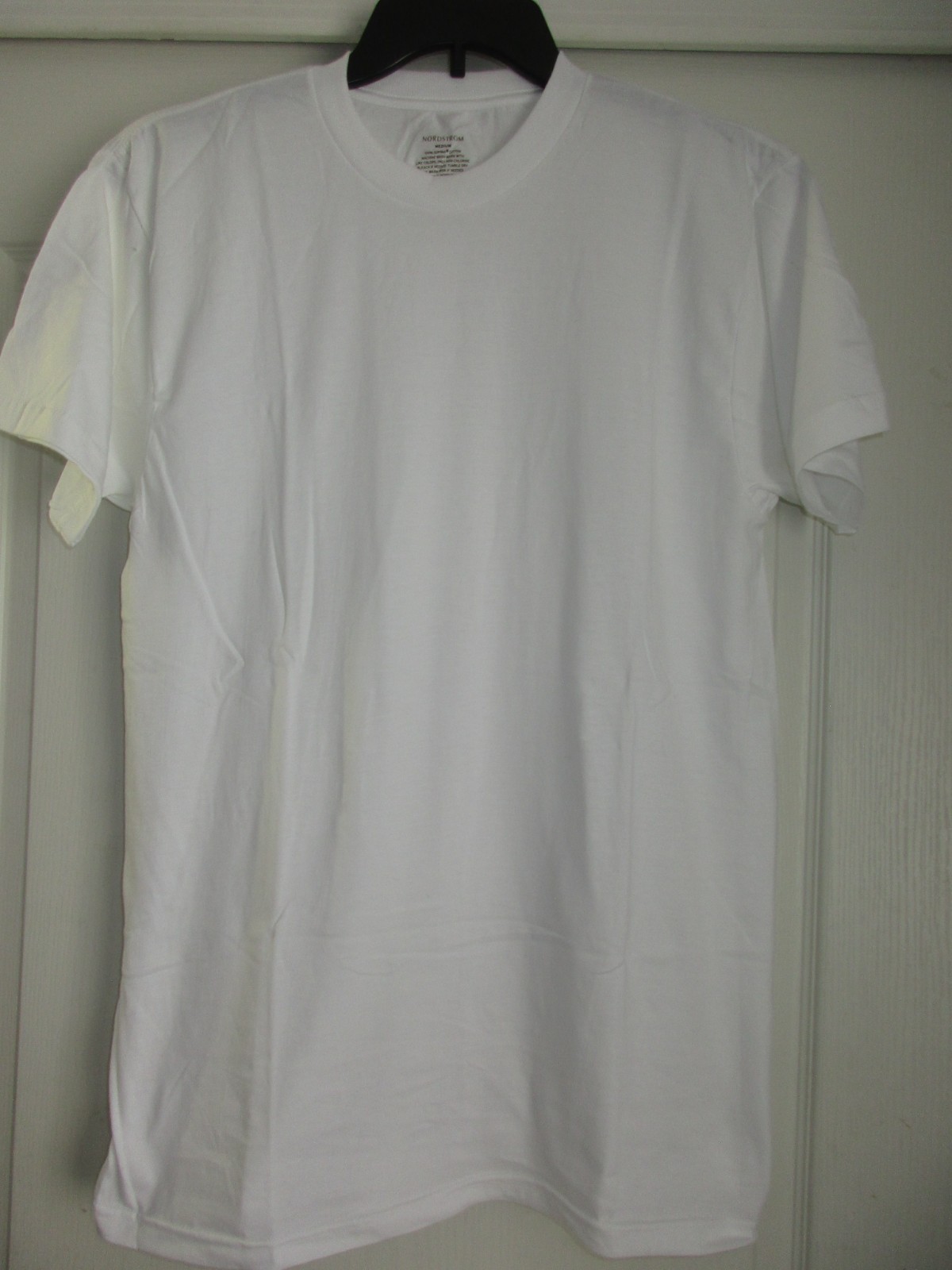 Nordstrom Crewneck Trim Fit Cotton & Spandex Men T-Shirt White S U70.2SL gallery