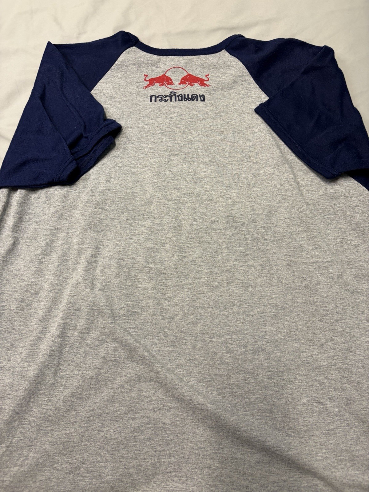 Vintage Authentic Red Bull Thailand Graphic Ringer Tee T Shirt Size XL gallery