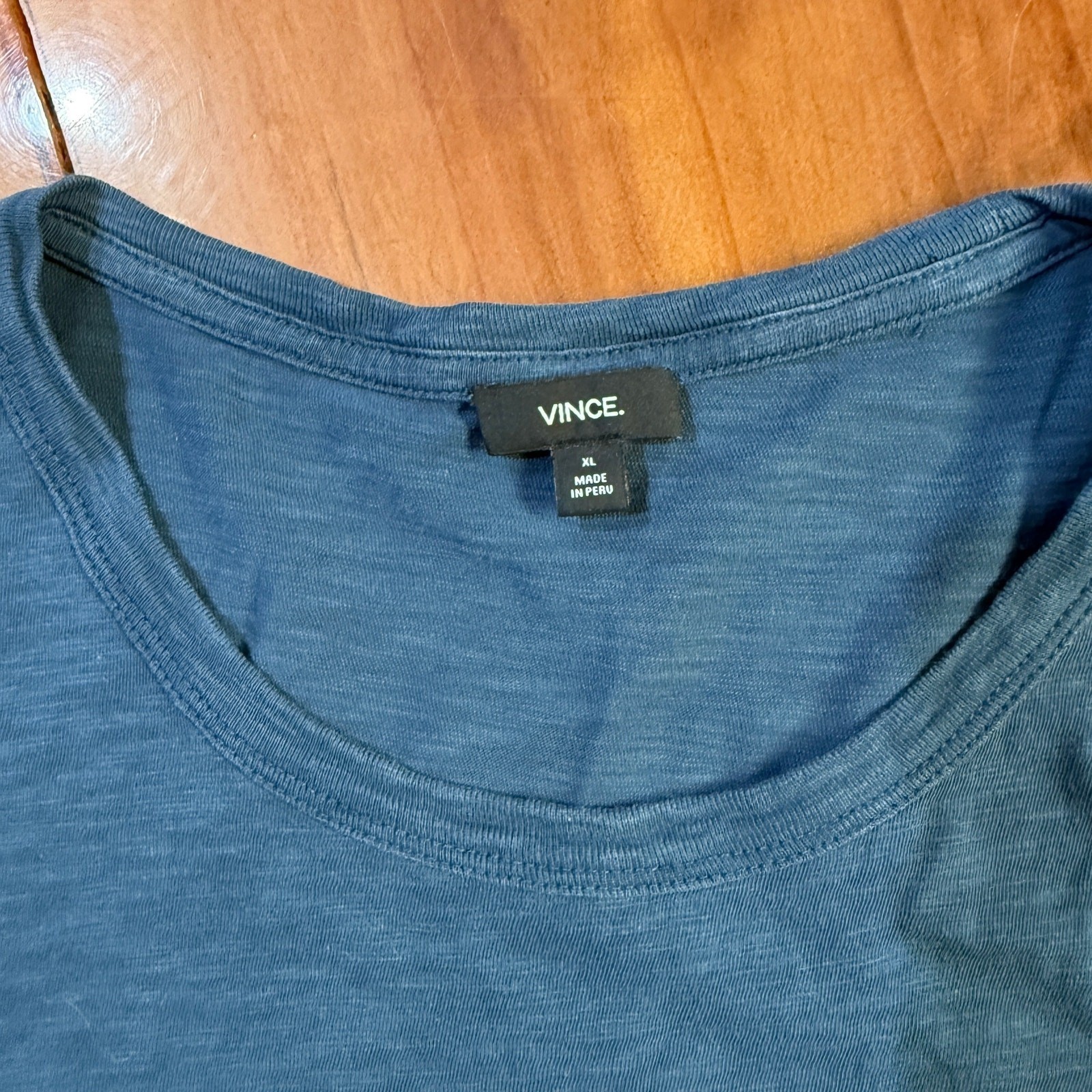 Vince. T-shirt Men's XL Short Sleeve Crew neck Knit Cotton S/S Designer MM9 gallery