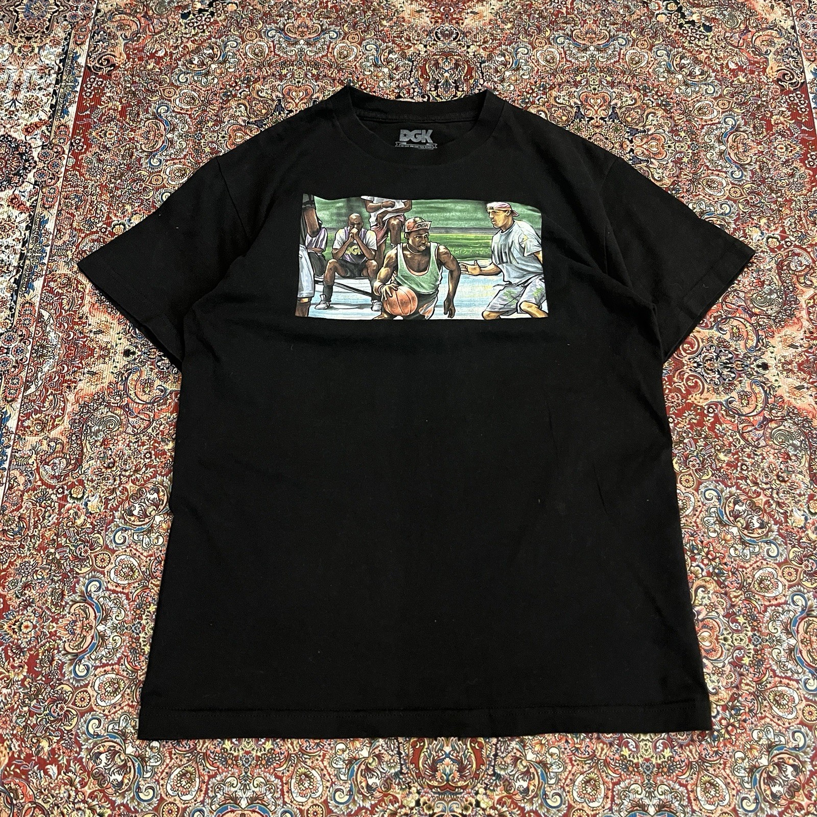 DGK White Men Cant Jump T Shirt Medium Basketball Movie Graphic Black Vintage St