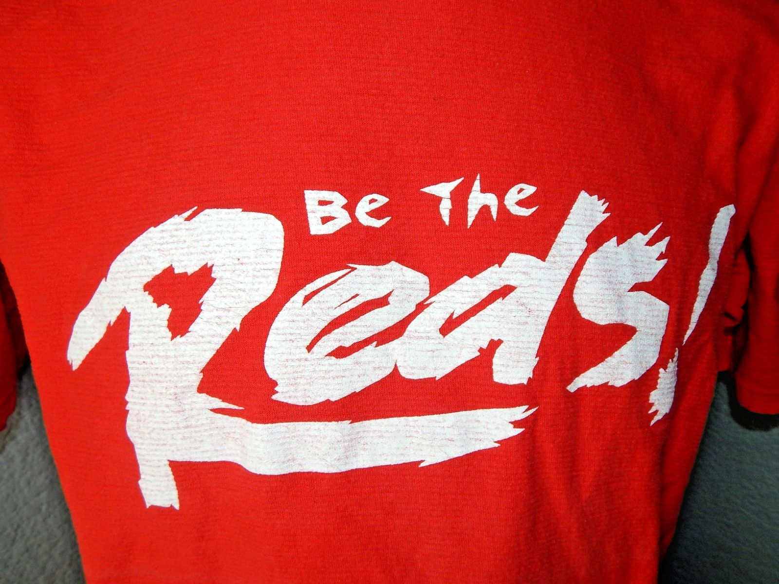 vtg Be the Reds Men's Size L 2002 South Korea World Cup soccer t shirt ONEITA gallery
