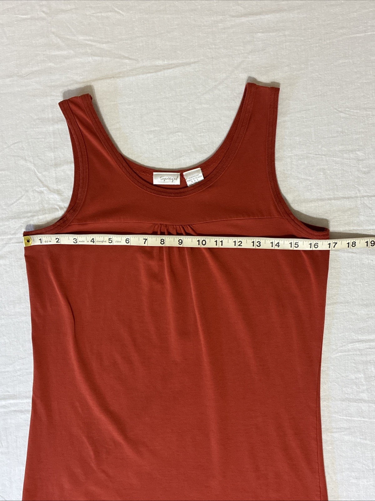 Spiegel Burnt Orange Scoop Neck Sleeveless Tank Top Size Medium gallery