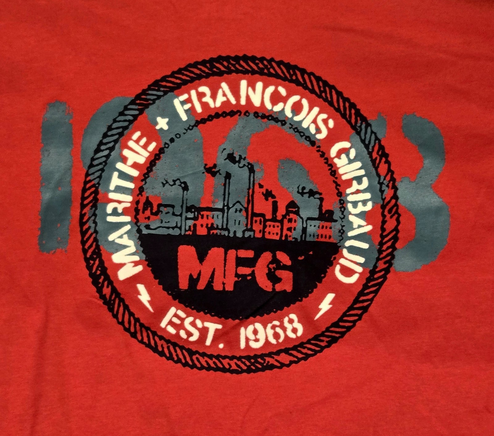 Marithe + Francois Girbaud Long Sleeve T-Shirt Red Size 2X New gallery