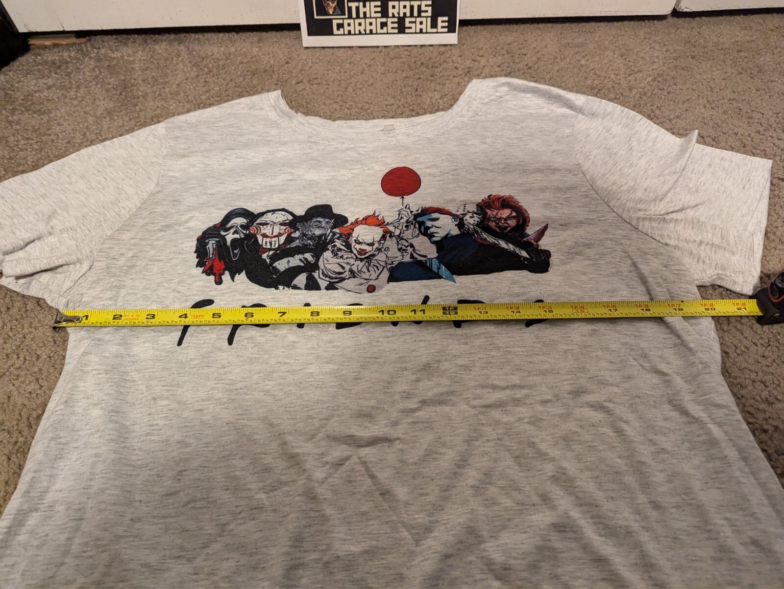 Horror Movie Killers Characters Scary Friends Classic T Shirt Small IT Chucky gallery