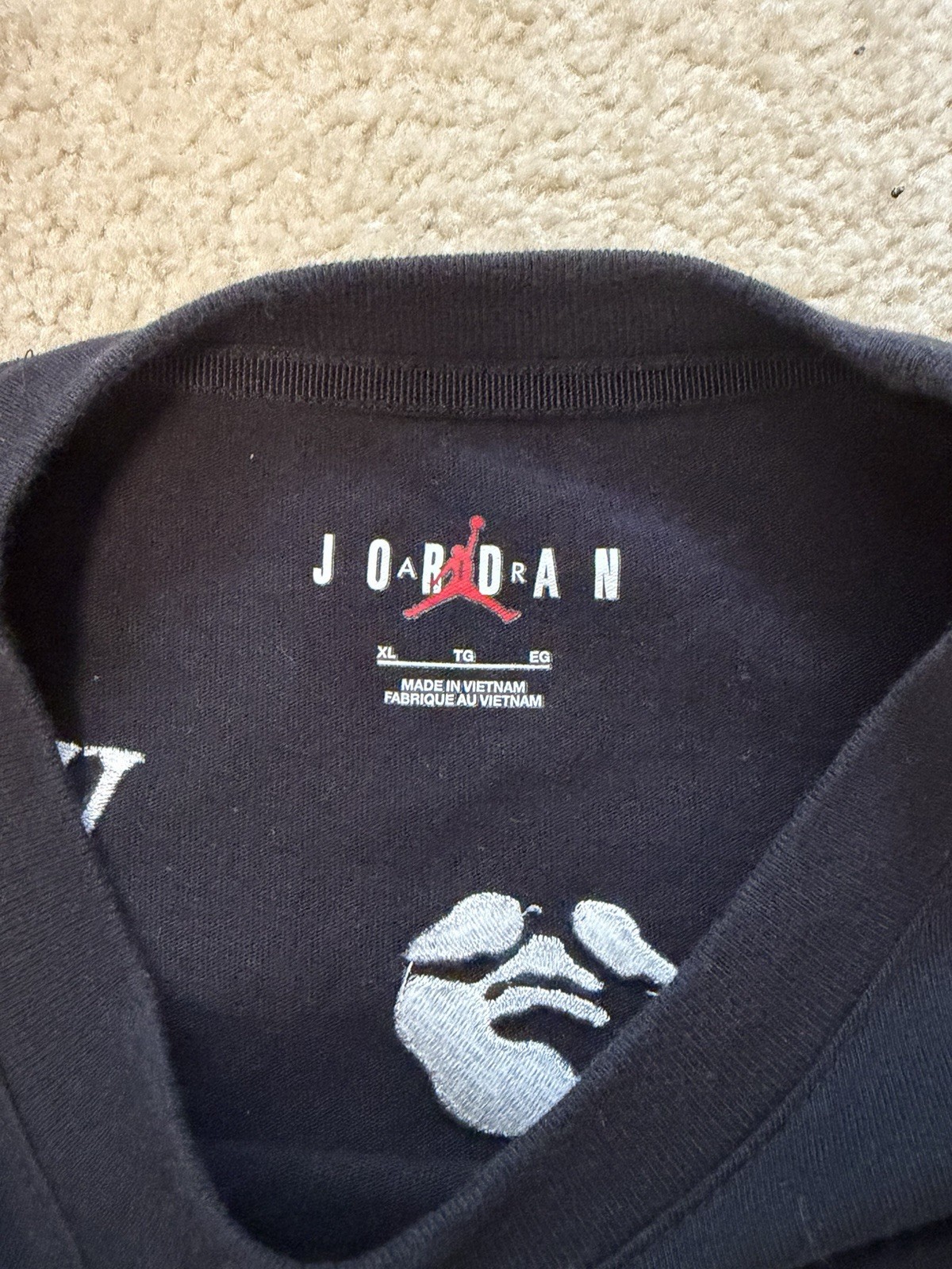 Jordan X Off-White MJ T-Shirt Black/White/Forest Green Size XL gallery