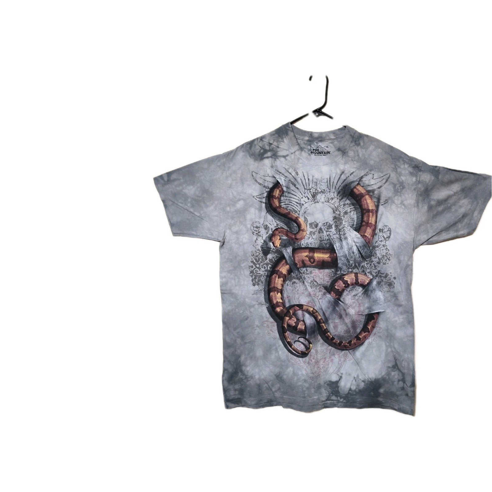 The Mountain T Shirt Men's Gray Boa Constrictor Snake XL Retired Logo #831 NWOT gallery
