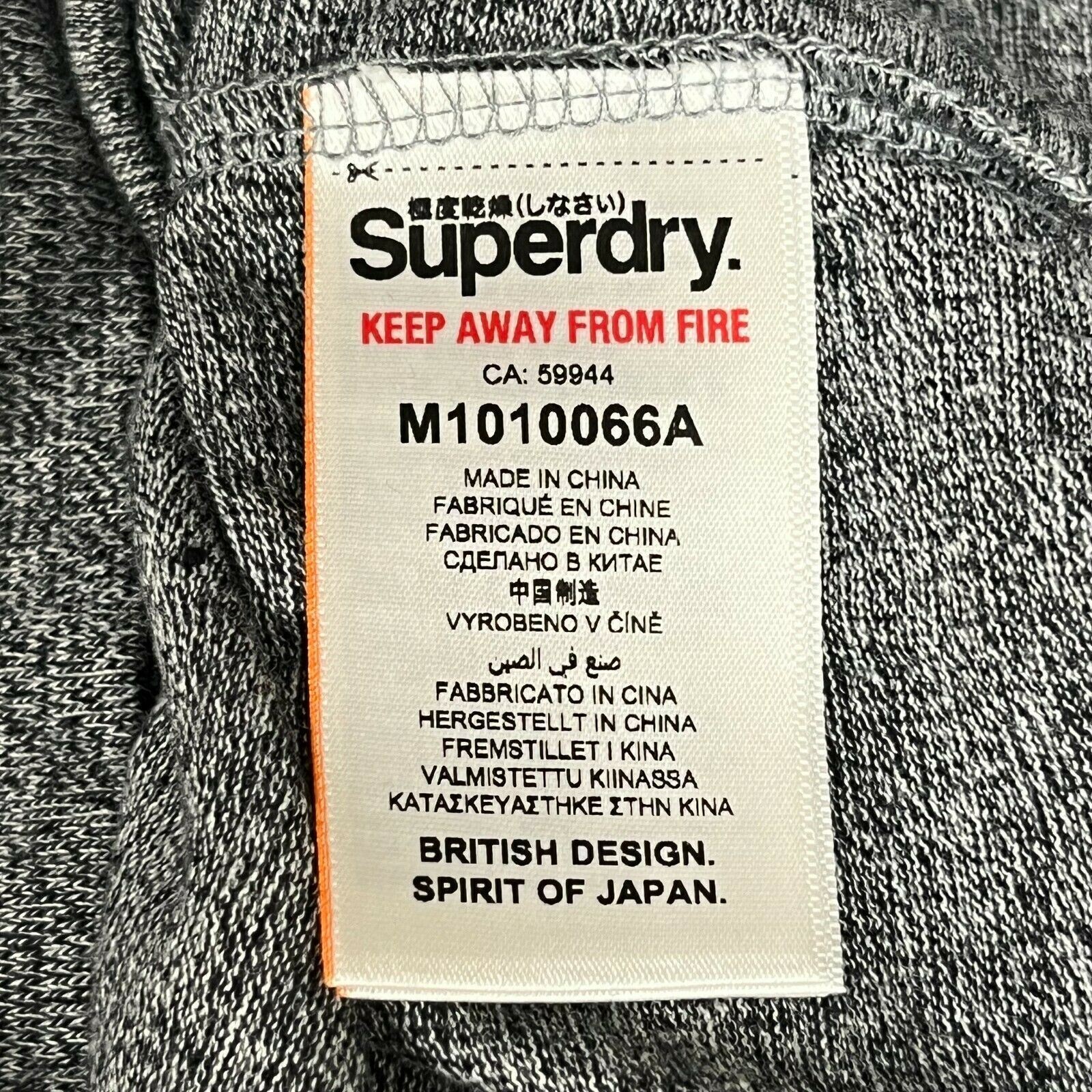 Superdry Mens T-Shirt Core Logo Tag Tee in Academy Grey Twill XL BRAND NEW gallery