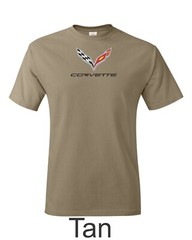 Corvette C7 Color Emblem Printed on Men’s Shirt. FREE SHIPPING !!!