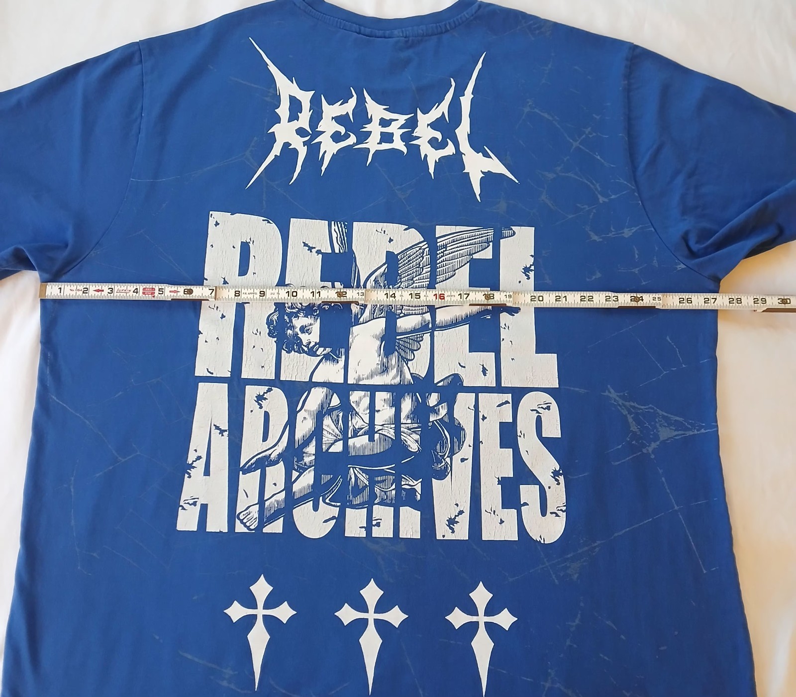 Rebel Vengeance Shirt 4XL Mens Blue All Over Print *Fits 3XL gallery